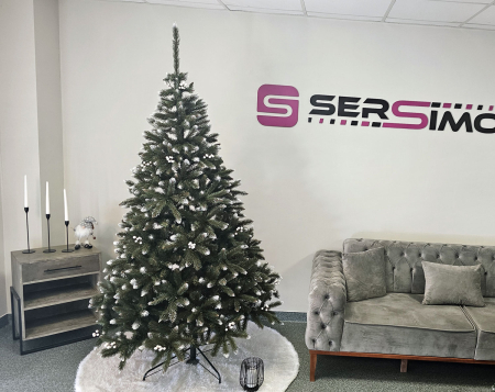 Brad artificial Christmas Deluxe by Sersimo, WhiteBerry, 2D, 220cm [6]