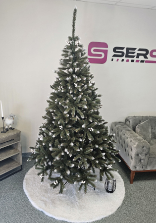 Brad artificial Christmas Deluxe by Sersimo, WhiteBerry, 2D, 220cm [11]