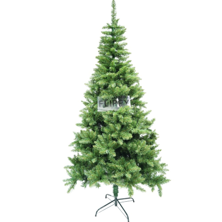 ✨TOATE PRODUSELE✨ - Brad artificial de Craciun, clasic, pentru interior/exterior, inaltime 210 cm, diametru 106 cm, 663 ramuri, , verde, suport metalic inclus