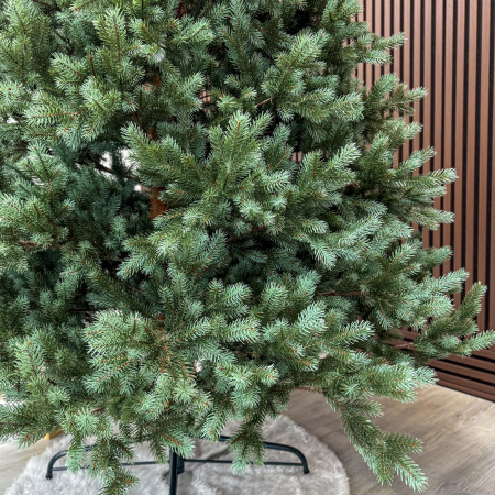 Brad artificial Sersimo, Hollandia, verde cu varfuri argintii, integral 3D, 230 cm [5]