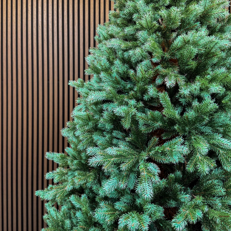 Brad artificial Sersimo, Hollandia, verde cu varfuri argintii, integral 3D, 230 cm [3]