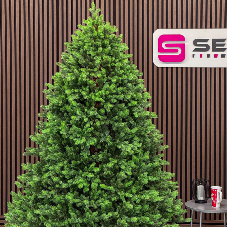 Brad artificial Sersimo, Hollandia, verde cu varfuri verzi, integral 3D, 210 cm [8]