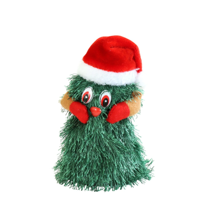 ✨TOATE PRODUSELE✨ - Bradut Dansator si Cantaret, , Decoratiune de Craciun, Jucarie Interactiva, 16 cm Inaltime, Verde