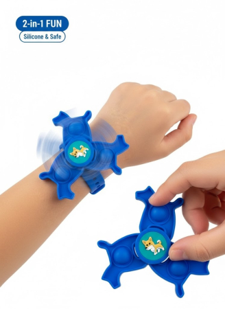 Bratara 2 in 1 Fidget Spinner si Pop It pentru Copii, Silicon Moale – Original Deals [3]