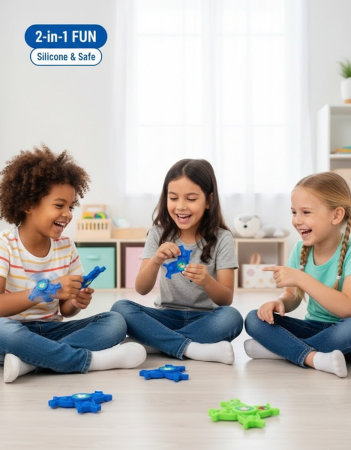 Bratara 2 in 1 Fidget Spinner si Pop It pentru Copii, Silicon Moale – Original Deals [2]