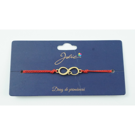 Bratara Aurie Inox Infinit cu Inima [1]