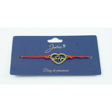 ✨TOATE PRODUSELE✨ - Bratara Aurie Inox Inima cu Puls