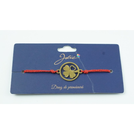 Bratara Aurie Inox M6 Trifoi Mare [1]