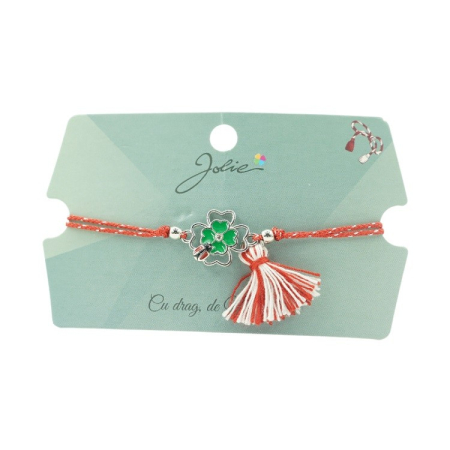 ✨TOATE PRODUSELE✨ - Bratara cu Ciucure Trifoi Dublu