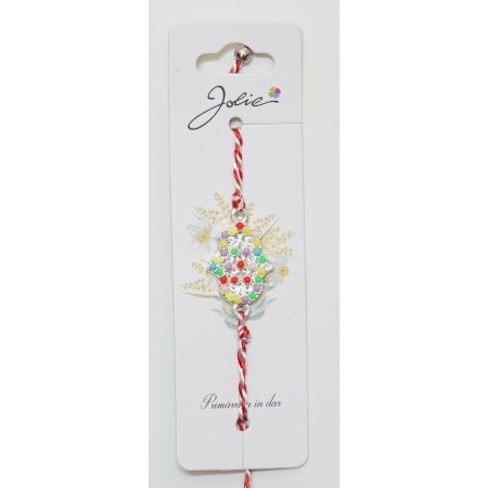 ✨TOATE PRODUSELE✨ - Bratara cu Snur Alb- Rosu Hamza