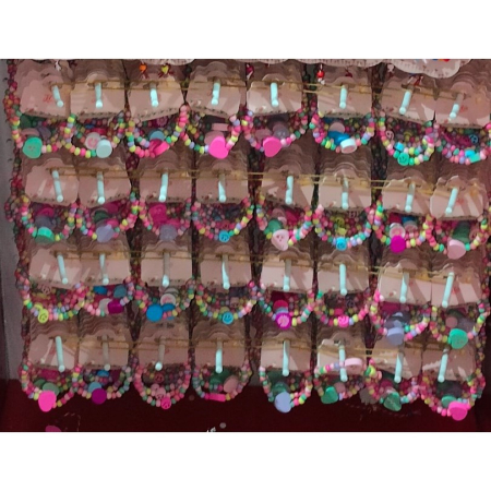 Bratara Curcubeu Elastica, Bile si Pandantive din Lemn Colorate, Modele pentru Copii [1]