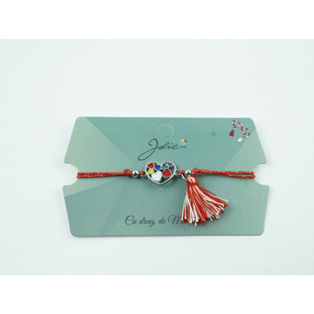 Bratara Jolie Ciucure Inimioare Colorate [1]