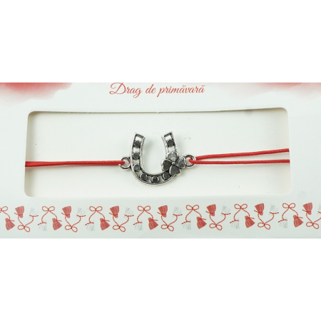 ✨TOATE PRODUSELE✨ - Bratara Jolie cu 2 Noduri Elastica Potcoava cu trifoi