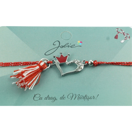 ✨TOATE PRODUSELE✨ - Bratara Jolie cu Ciucure Inima si Coroana