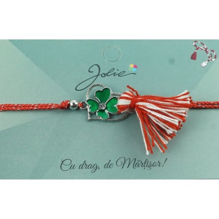 ✨TOATE PRODUSELE✨ - Bratara Jolie cu Ciucure Trifoi in Inima