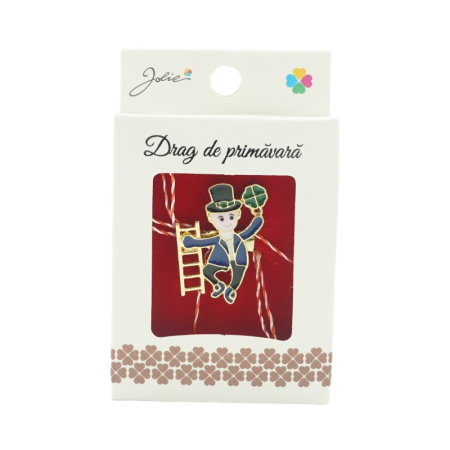 Brosa Mica in Cutie Cosar pe Scara [2]