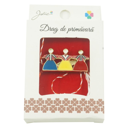 ✨TOATE PRODUSELE✨ - Brosa Mica in Cutie Hora Tricolora