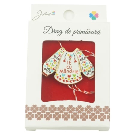 ✨TOATE PRODUSELE✨ - Brosa Mica in Cutie Jolie model Ie cu Mandrie