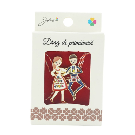 ✨TOATE PRODUSELE✨ - Brosa Mica in Cutie Tineri Dansatori