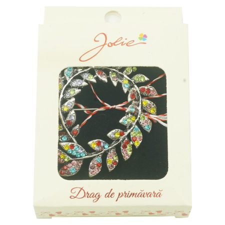 ✨TOATE PRODUSELE✨ - Brosa Multicolora Jolie model Cerc Frunze