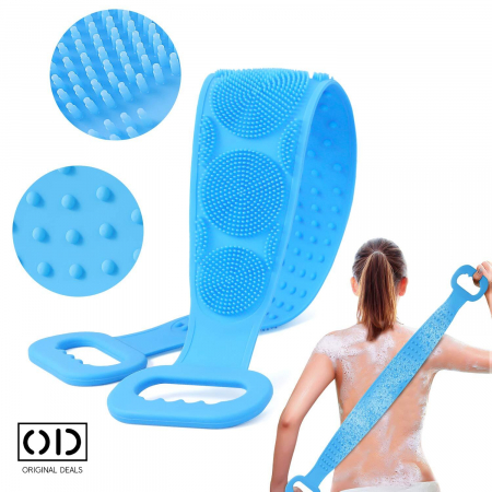 Burete de baie  Perie de baie pentru spalat pe corp Burete pentru spalat pe corp Burete pentru spalat pe spate Burete din silicon Perie pentru spalat pe spate Perie silicon pentru spalat pe spate [11]