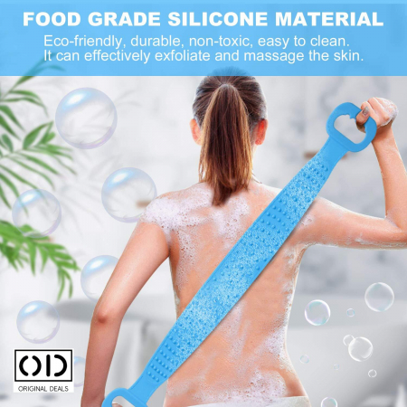 Burete de baie  Perie de baie pentru spalat pe corp Burete pentru spalat pe corp Burete pentru spalat pe spate Burete din silicon Perie pentru spalat pe spate Perie silicon pentru spalat pe spate