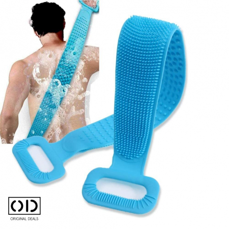 Burete de baie  Perie de baie pentru spalat pe corp Burete pentru spalat pe corp Burete pentru spalat pe spate Burete din silicon Perie pentru spalat pe spate Perie silicon pentru spalat pe spate [8]
