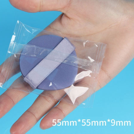 Burete de Machiaj Triunghi , Reutilizabili, Utilizare Umeda sau Uscata, 5.5 x 5.5 x 0.9 cm, Powder Puff, Mov [1]