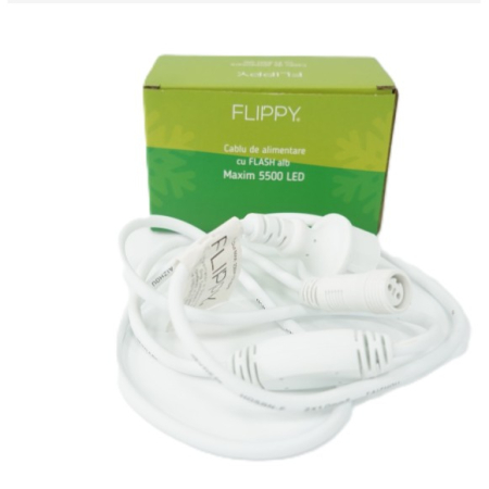 Cablu de Alimentare Instalatie de Craciun, ®, Max 5500 LED, cu Flash, 220 V, IP65, Alb [1]