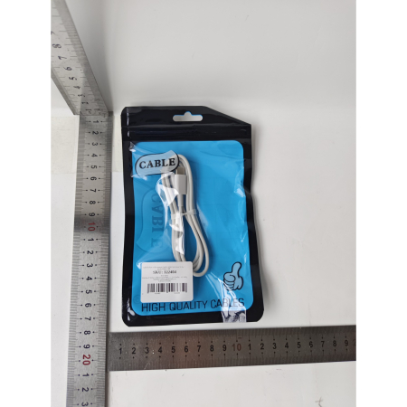 Cablu de date si de incarcare Apple, USB Tip-C-Lightning, 1 metru, , Alb [3]