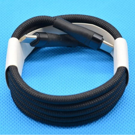 Cablu de Date Universal, , Incarcare Rapida, Type-C to Type-C Compatibil cu Telefon sau Tableta, Cablu de Incarcare Impletit din Nailon, 1 m, Negru [3]