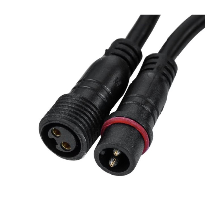 Cablu prelungitor IP65 , pentru lampi solare, material cauciuc si cupru, 2 Pini mama- tata, waterproof, 5 metri, negru [5]