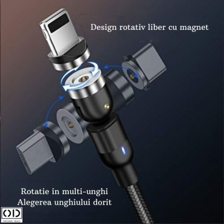 Cablu Incarcare telefon Incarcator telefon fast Charge Incarcator Ultra Charge Incarcator Rapid Incarcator pentru telefon si tableta Incarcator Rapid pentru telefon Calbu de Date telefon Incarcator [7]
