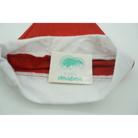 Caciulita de Mos Craciun,, cu inscriptie 2022 si led, rosie, marime universala, poliester [4]