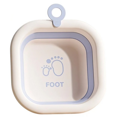 Articole pentru baie - Cada Pliabila pentru Baie pentru Copii, , Cadita pentru Bebelusi, Model Patrat pentru Picioare, Albastru, 30x30x3.5 cm, 3.5 L