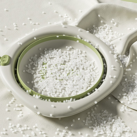 Cada Pliabila pentru Baie pentru Copii, , Cadita pentru Bebelusi, Model Romb cu Balon, Verde, 31.5x31.5x3.5 cm, 3L [10]