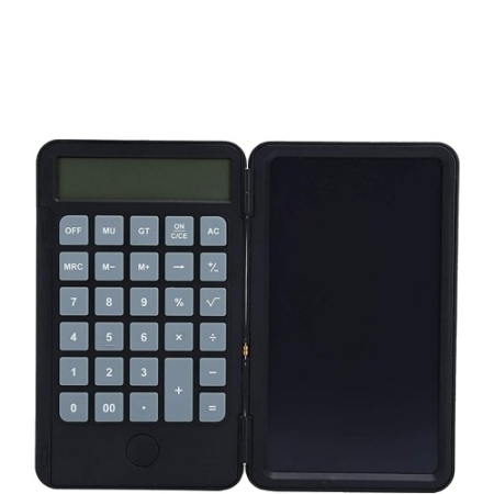 ✨TOATE PRODUSELE✨ - Calculator de Mana Reincarcabil cu Tabla de Scris, , Calculator Portabil, Ecran LCD, Afisaj cu 12 Cifre, Ecran de 15 cm, Culoare Negru