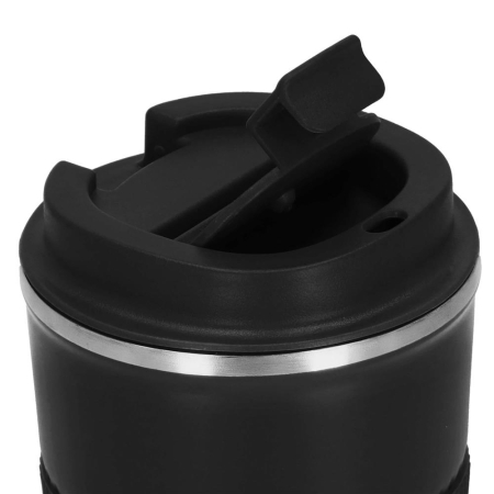 Cana termos calatorie, perete din inox dublu izolat, 500ml, 9x16.5cm, negru [5]