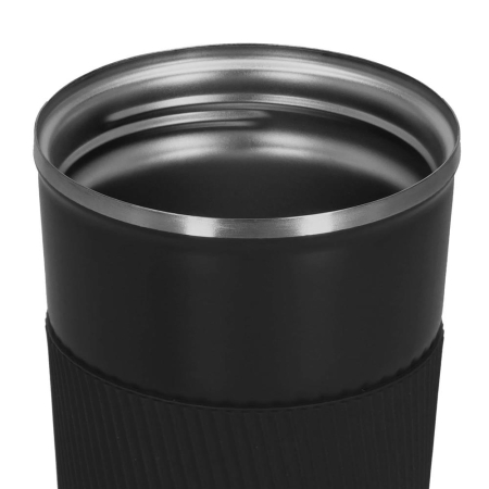 Cana termos calatorie, perete din inox dublu izolat, 500ml, 9x16.5cm, negru [3]