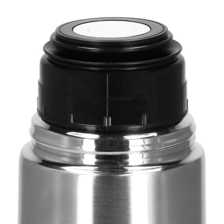 Cana termos cu pahar, perete din inox dublu izolat, 500ml, 24cm, argintiu [16]