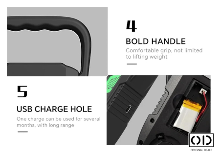 Cantar Electronic Portabil 10g–60Kg cu Afisaj Digital si Acumulator USB C – ORIGINAL DEALS [4]