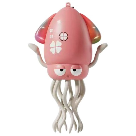 Caracatita Dansatoare, , +3 Ani, 3 Moduri, din ABS, Incarcare USB, cu Undita Inclusa, 12.6 x 7.6 x 20.7 cm, Roz [3]