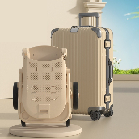 Carucior Sport 3in1, 6-36 Luni, Pliabil, Tavita pentru Masa, Pat de Dormit, Centura de Siguranta, Roti 360 Grade, Reversibil, Parasolar, Maner Reglabil, 64 x 35 x 100 cm, Gri/Verde [3]