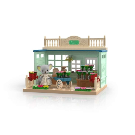 Casa de papusi, magazin cu flori, cu mobilier si figurine [2]