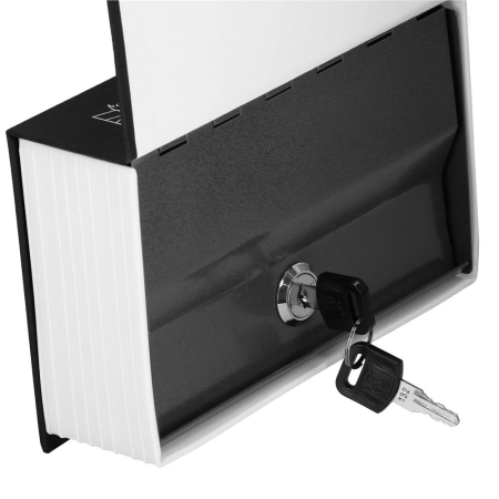 Caseta de valori, cutie metalica cu cheie, portabila, tip carte, Dictionar, negru, 24x15.5x5.5 cm [11]