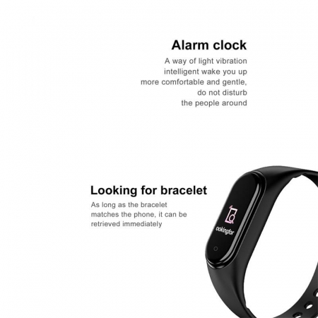 Ceas Bratara Fitness cu Afisaj Digital, Consum Calorii, Distanta Km, Afisare Ora, Greutate, Pasi, Din Silicon, Negru [7]