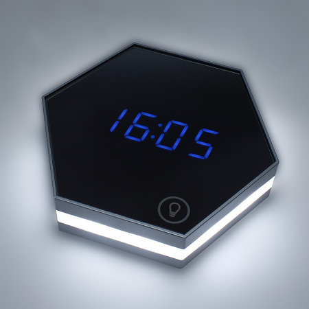 Ceas Digital cu Oglinda, Alarma, Termometru, Lumina de Veghe si Touch Screen [2]