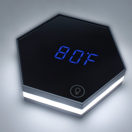 Ceas Digital cu Oglinda, Alarma, Termometru, Lumina de Veghe si Touch Screen [6]