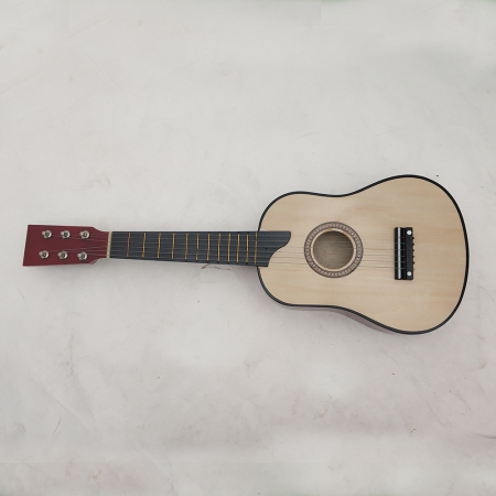 Chitara pentru Copii, , din Lemn si Plastic, pentru Incepatori, 63.5 x 22 x 5.8 cm, Bej [1]