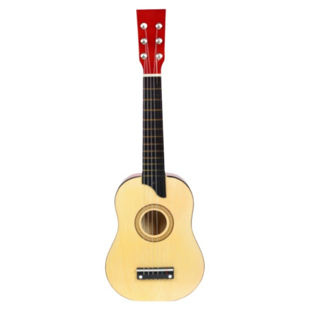 Chitara pentru Copii, , din Lemn si Plastic, pentru Incepatori, 63.5 x 22 x 5.8 cm, Bej [2]